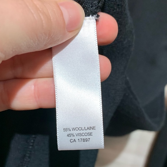 Gorgeous wool blend Banana Republic Black long sleeve Sweater Dress size XL - Picture 7 of 9